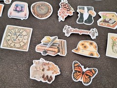 100 Pc Vintage Retro Cottagecore Stickers Colorful New