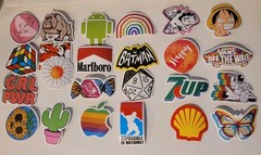 105 Retro Stickers