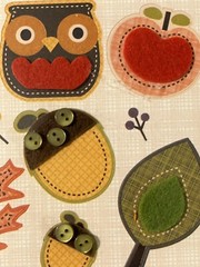 K&Company Felt Stickers Fall Autumn Pumpkin Pie RARE – NIP – 2010