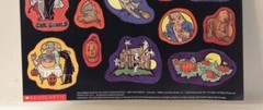Vintage Halloween 1988 Scholastic Glow In Dark Sticker Poster Full Sheet Retro