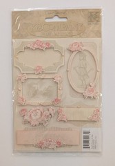 Isabella Flowers Frames & Tags Grand Adhesions Scrapbooking Stickers K&Company