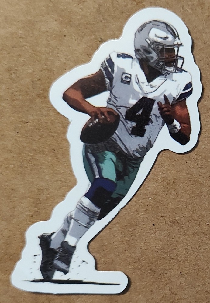 Dak Prescott Dallas Cowboys die-cut decal sticker