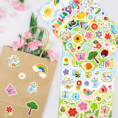 24 Sheets Spring Stickers for Kids, 840 PCS Spring Decorative Stickers Crafts Pa