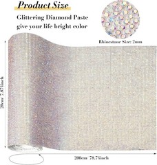 Rhinestone Sheets for Car Decoration – 78.7 Inch