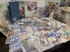 Lot Junk Journal Kit Paper Stickers Tickets Tags Labels Ephemera Cards Tags Book