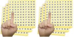 300 Round Number Stickers – 4500 Self-Adhesive Labels for Inventory & Organizati