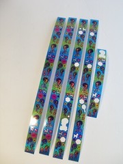 Vtg LISA FRANK Sticker Dreams Holographic Glam City Fab Girl 144 Stickers strip