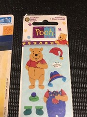 VINTAGE Hallmark DISNEY Sticker Lot – WINNIE THE POOH – TIGGER – EEYORE PIGLET