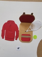 Back To School Backpack Jacket Converse Sports Combo Cardstock Die-Cuts #1-9