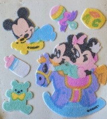 sandylion stickers Baby Mickey And Minnie Fuzzy 1 MOD