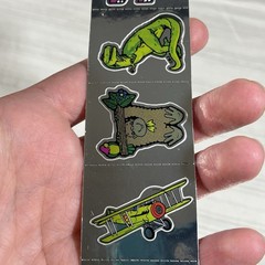 Rare Vintage Stickers BJ Decal Specialties Rainbow Bear Animals Foil Stickers