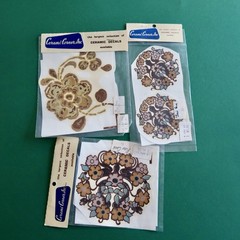 Vtg Ceramic Decals Mixed Media Water Mount Transfers Lot S Retro Style Floral