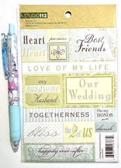 Wedding Stickers Scrapbooking Card Journal Planner Studio 112
