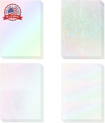 20 Sheets Holographic Sticker Paper A4 Size Vinyl Lamination Stickers Film Water