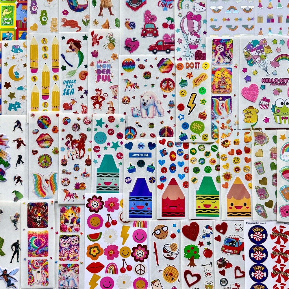 500 Sticker Lot! Among Us Minecraft Transformers Spiderman Pokemon Crayola