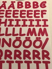 CREATIVE MEMORIES LARGE ABC/123 ALPHABET LETTERS; RED ~ 1ST LISTING