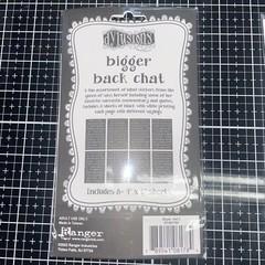 Dylusions Bigger Chat Back Label Stickers Mixed Media Supplies Funny Sayings