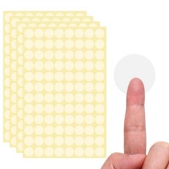 1000 Pcs Clear Circle Stickers, 0.79 Inch Self-Adhesive Clear Round Stickers