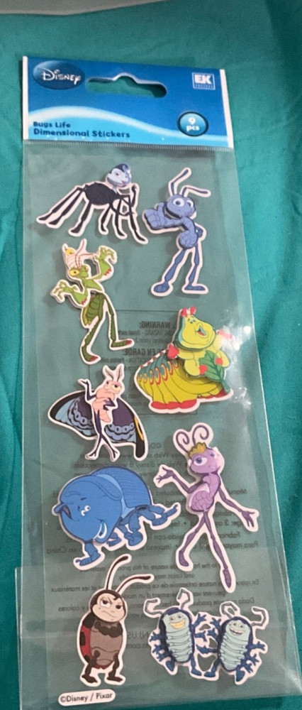 JOLEE Disney Dimensional Stickers EK Success BUGS LIFE