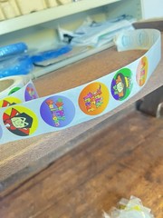 Roll Of Vintage Halloween Stickers