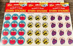 Scratch n Sniff CHERRY PUNCH, HONEY, GRAPE JELLY fruity fruit scented
