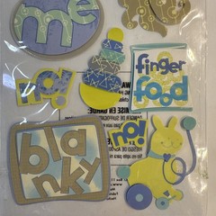 STICKO 2 YEARS OLD Blanky Toys Play Finger Food Toddler Stickers scrapbook