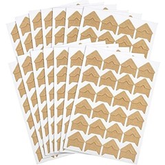 12 Sheets/288 PCS Photo Corner Stickers, Self-Adhesive Photo Mounting Khaki