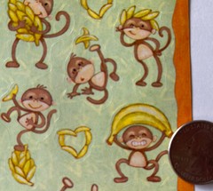 SILLY MONKEY Stickers(17pc)American Greetings•Animal•Dancing•Bananas •Jungle•