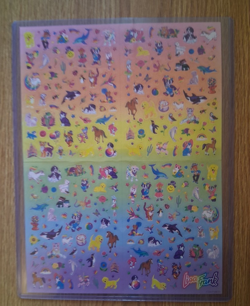 Lisa Frank Jumbo Sticker Sheet