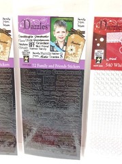 6 – Hot Off The Press Dazzles White Jewel & Family and Friends Sheets of Sticker
