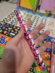 Vintage Y2K Sandylion Girls Peace Groovy Sticker Sheet Stationary Pencil Lot