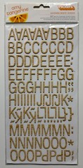 American Crafts/Amy Tangerine Chipboard Letter Sticker Thickers-Variations