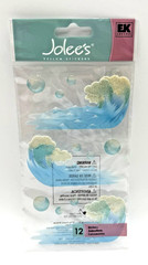 Jolee’s Vellum Stickers WAVES SPJV007 Dimensional Stickers 12 Pcs. NEW