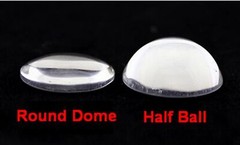 Transparent Round Flatback Glass Cabochon Dome 60mm No Hole Crafts