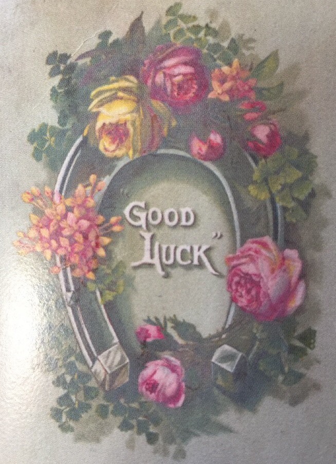 GOOD LUCK Scrappy Chic Vintage Tag(1pc) MAMBI•Victorian•Steampunk •Faded•Florals