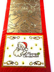 Christmas Angels Gold Foil Peel Off Stickers 4×9.5 Holiday Card Making Scrapbook