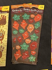 American Greetings Sticker Fall Thanksgiving Mixed Lot 24 Sheets 528 Stickers