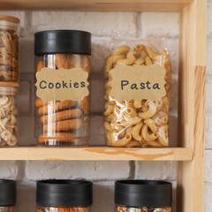 Wrapables Kraft Paper Sticker Labels for Lids, Jars, Bottles, (450pcs), Assorted