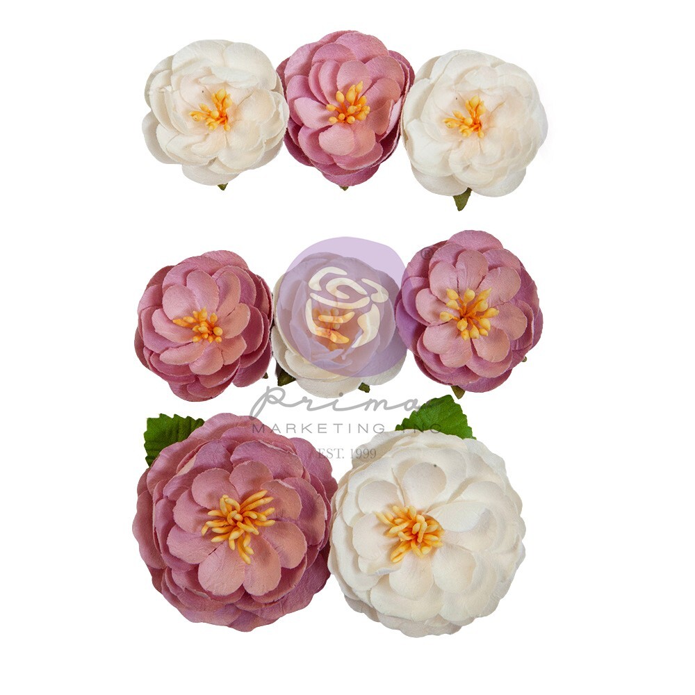 Prima Flowers AVEC AMOUR Sweet Lullaby 9/pk Paper Flowers 664435