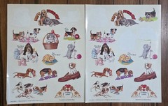 Vintage Scholastic Sticker Posters Christmas Scratch Sniff Summer Cat Dog Lot