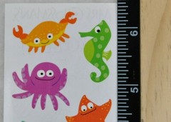 Mrs Grossman CHUBBY SEA LIFE Stickers OCEAN CREATURES