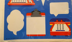 NEW Vintage Hallmark Sticker 4 Sheet Package Computer Phone Etc. Memo Unopened