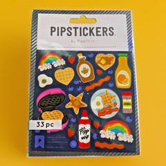 Pipstickers by Pipsticks Waffle Lot of Fun in Package 33 Pieces One Sheet 4×4