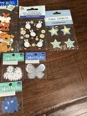 Vintage Jolee’s Botique Dimensional Flowers Tree Stars Stickers, Lot Of 10