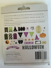 American Crafts Halloween Bits Die Cut Cardstock Shapes 40 Count