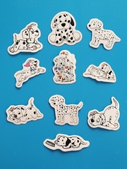 101 Dalmatians Scrapbooking Stickers Disney 10 X Vinyl Sticker May249b