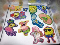 2003 SpongeBob SquarePants Full Set 12 Vending Machine Stickers RARE