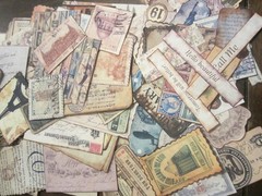 100pc Vintage Junk Journaling Supplies Theme: Post Card, Travel & Ticketing