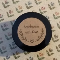 Round Kraft Handmade with Love Stickers Baking Gift Packaging Label