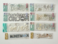 YOU CHOOSE – NEW – SOME VERY RARE JOLEE’S WEDDING TITLES 3D STICKERS